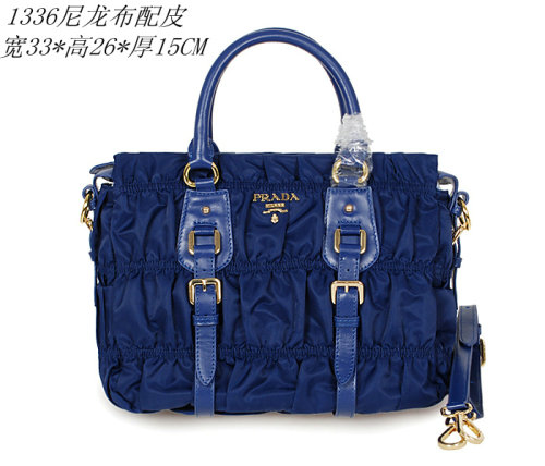 2014 Replica Designer Gaufre Nylon Fabric Tote Bag BN1336 royablue